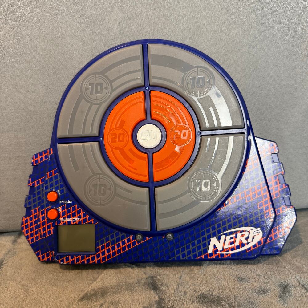Nerf Elite Electronic Digital Target Light Up Sound Hasbro 2017 Tested Works